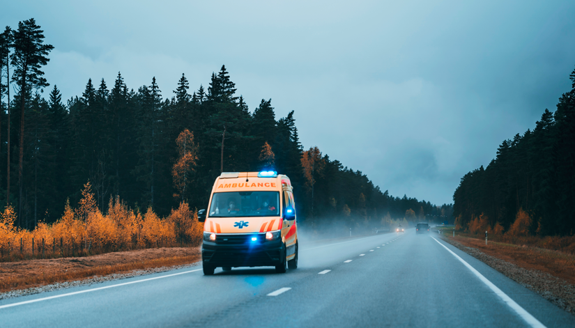 ambulancia emergencia carretera